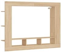 vidaXL TV-Schrank TV-Board Sonoma-Eiche 152x22x113 cm Holzwerkstoff