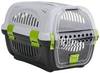 Beeztees Hunde-Transportbox Transportbox Rhino grau/gr&uuml;n f&uuml;r Hunde