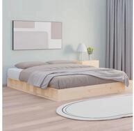 vidaXL Bett, Massivholzbett 180x200 cm
