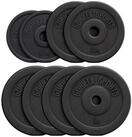 GORILLA SPORTS Hantelscheibe Hantelscheibe 30/31 mm Kunststoff 1,25-15 KG, 27.5 kg,