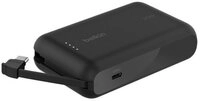 Belkin BoostCharge Powerbank 10K mit integriertem Kabel, schwarz Solar Powerbank