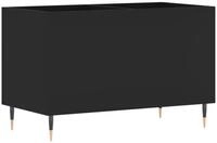 vidaXL Lowboard Plattenschrank Schwarz 74,5x38x48 cm Holzwerkstoff (1 St)