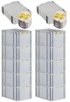 PROREGAL&reg; Stapelbox SparSet Eurobox NextGen Color Auflagedeckel...