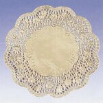 Tassenuntersetzer 3621390425 Tortenspitzen - &Oslash; 36 cm, 4 St&uuml;ck, gold