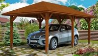 Skanholz Einzelcarport Taunus, BxT: 374x656 cm, 218 cm Einfahrtsh&ouml;he