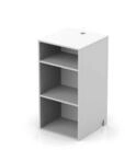 GLORIOUS Mischpult, (Modular Mix Rack White, DJ-M&ouml;bel, Vinyl Aufbewahrung), Modular