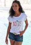 Beachtime T-Shirt mit Frontdruck "Adios" aus weicher Baumwoll-Qualit&auml;t