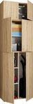 VCM Mehrzweckschrank Holz Besenschrank Staubsauger Putzschrank Lona A (1-St)