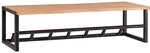 Wohnling Garderobenpaneel Wandgarderobe Holz Metall 80 cm Garderobe mit Ablage...