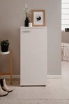 Finori Schuhschrank in wei&szlig; - 50x105x34cm (BxHxT)