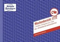 Avery Zweckform Formularblock 1772 1772 Wochenbericht DIN A5 quer