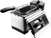 Elta Fritteuse Edelstahl DF-2100.3, 2000 W, 3,0 L emaille-beschichteter &Ouml;ltank