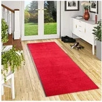 Snapstyle L&auml;ufer L&auml;ufer Proper Tex Uni, Rechteckig, H&ouml;he: 8 mm rot 90 cm x 200 cm