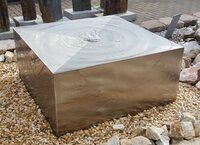 J&uuml;rgen Bocker - Gartenambiente Gartenbrunnen Brunnenquader Edelstahl matt Garten