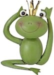 Trend Line Gartenfigur TrendLine Dekofigur Frosch Metall 27 x 21 cm gr&uuml;n