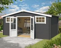 LASITA MAJA Gartenhaus Boston, BxT: 519x312 cm, Blockbohlenhaus 28mm
