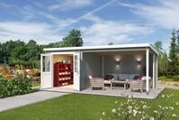 LASITA MAJA Gartenhaus Saint Paul, BxT: 610x304 cm, (Set), Blockbohlenhaus 28mm, mit