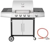 Royal Gourmet Gasgrill 4+1 Brenner Grillwagen mit Seitenbenner, automatischer Royal Gourmet Gasgrill 4+1 Brenner Grillwagen mit Seitenbenner, automatischer