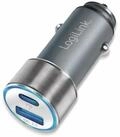LogiLink LOGILINK KFZ USB-Lader PA0252, 2-fach, 36 W, 1x USB-A, 1x USB-C...
