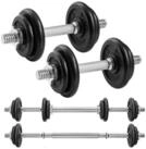 SONGMICS Hantel-Set Kurzhanteln, 2er Set, verstellbar Gewichte 20/30 kg