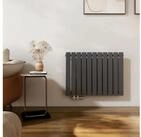 EMKE Heizk&ouml;rper Einlagig Flach Horizontal Design Paneelheizk&ouml;rper H&ouml;he: 63cm,