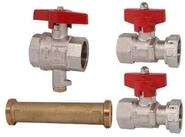 Schl&ouml;sser Wasserz&auml;hler Einbausatz zu W&auml;rmemengenz&auml;hler 1/2 Zoll x 110 mm -...