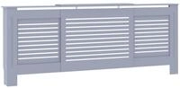 vidaXL Heizungsverkleidung, MDF Heizk&ouml;rperabdeckung Grau 205 cm