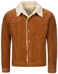 Rock Creek Winterjacke Herren Cordjacke mit Teddyfell-Kragen H-211