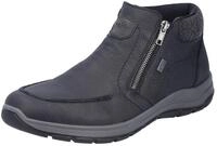 Winterboots RIEKER, Herren, Gr. 40, schwarz (schwarz, grau), Leder, Schuhe
