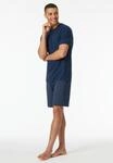 Shorty SCHIESSER "Casual Essentials", Herren, Gr. 48, blau (801, admiral), Single