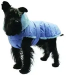 Fashion Dog Hundemantel Hunde-Steppmantel mit Kunstpelz-Futter, Azzurro, 36 cm...