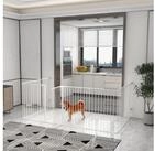 PawHut Freigehege Hundeabsperrgitter mit 8 Platten, Stahl, Wei&szlig; 154 x 154 x 90...