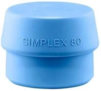 Gummihammer HALDER SIMPLEX Ersatzeinsatz TPE-soft blau 80mm