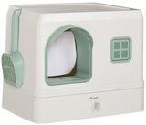 Pawhut Katzentoilette Katzenklo mit Schaufel Schublade Deodorant ABS PP Weiß+Grün BxLxH: 40x50x40 cm Pawhut Katzentoilette Katzenklo mit Schaufel Schublade Deodorant ABS PP Weiß+Grün BxLxH: 40x50x40 cm