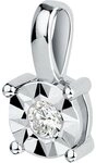 CHRIST Kettenanh&auml;nger CHRIST Damen-Anh&auml;nger 375er Wei&szlig;gold 1 Diamant