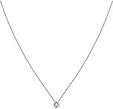 CHRIST Collier CHRIST Damen-Kette 375er Wei&szlig;gold 1 Diamant