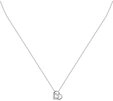 CHRIST Collier CHRIST Damen-Kette 375er Wei&szlig;gold 14 Diamant Herz