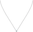 CHRIST Collier CHRIST Damen-Kette 375er Wei&szlig;gold 1 Topas