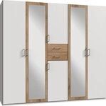 Wimex Kleiderschrank Diver Dreht&uuml;renschrank mit Spiegel, 180, 225 o. 270cm breit