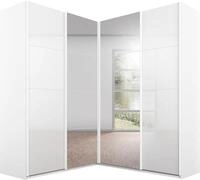rauch Schwebet&uuml;renschrank Schrank Garderobe Eckkleiderschrank QUADRA Front in