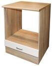 BEGA BBK Herdumbauschrank in Sonoma-Eiche / wei - 60x90x60 (BxHxT)