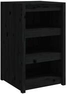 vidaXL Unterschrank Outdoor-K&uuml;chenschrank Schwarz 55x55x92 cm Massivholz Kiefer