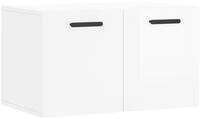 vidaXL H&auml;ngeschrank Wandschrank Hochglanz-Wei&szlig; 60x36,5x35 cm Holzwerkstoff (1-St)