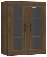 vidaXL Sideboard, H&auml;ngeschrank Braun Eichen-Optik 69,5x34x90 cm
