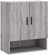 vidaXL H&auml;ngeschrank Wandschrank Grau Sonoma 60x31x70 cm Holzwerkstoff (1-St)