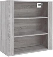 vidaXL Sideboard, Wandschrank Grau Sonoma 80x33x80 cm Holzwerkstoff
