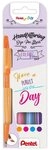 PENTEL Fineliner Fasermaler-Pinselmaler Sign Pen Brush 4er-Set