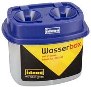Idena Malbecher Idena 60049 - Wasserbox mit 2 Tanks, Transparent/blau, 1 St&uuml;ck
