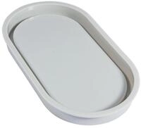 Rayher Modellierwerkzeug Silikon Gie&szlig;form Untersetzer Oval, 19 cm x 10,5 cm