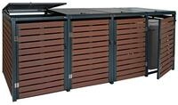 MCW M&uuml;lltonnenbox MCW-K14-4XL, Deckel von oben zu &ouml;ffnen f&uuml;r leichtes...